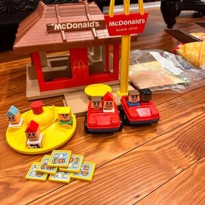 McDonald's Red and Yellow Playset with Figures
